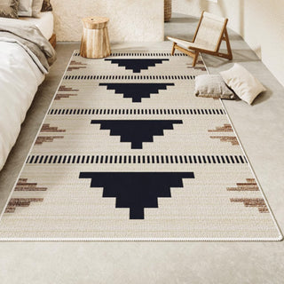 Leicht zu reinigender Teppich Aztec Horizon Spritzwasserfester Boho-Teppich für den Schlafbereich