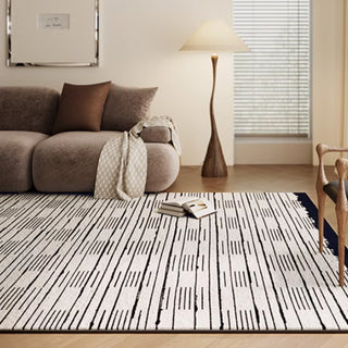 Easy Clean Rug Teppich, geometrischer, rutschfester Plüsch-Teppich für den Wohnbereich