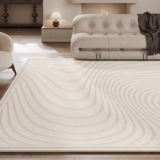 Easy Clean Rug Tranquil Wave Spritzwassergeschützt, tierfreundlich, minimalistischer Teppich für den Wohnbereich