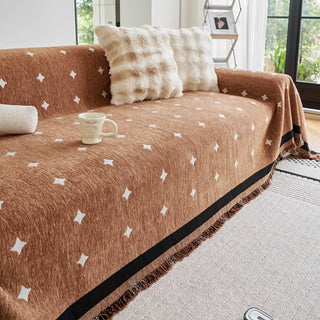 Eleganter Chenille-Sofabezug mit Diamantdruck für Komfort und modernen Stil