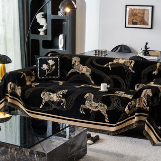 Regal Sofabezug mit Pferdemuster