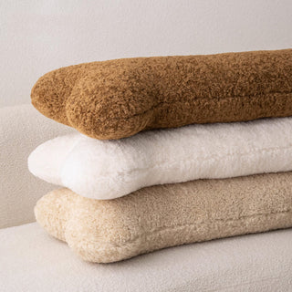 Hundeknochenförmiges Plüschkissen aus weichem, hypoallergenem Stoff, perfekt für Tierliebhaber