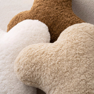 Hundeknochenförmiges Plüschkissen aus weichem, hypoallergenem Stoff, perfekt für Tierliebhaber