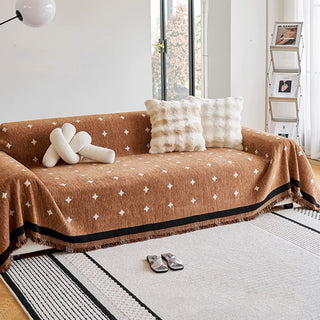 Eleganter Chenille-Sofabezug mit Diamantdruck für Komfort und modernen Stil