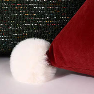 Dreieckiges Kissen mit Weihnachtsmütze
