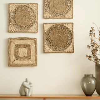 Boho Korb Wandmosaik