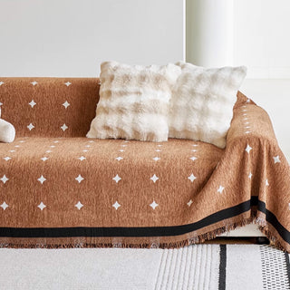 Eleganter Chenille-Sofabezug mit Diamantdruck für Komfort und modernen Stil