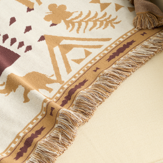 Boho Aztec Decke und Kissenbezug Set