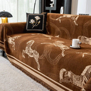 Regal Sofabezug mit Pferdemuster