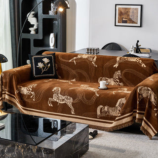 Regal Sofabezug mit Pferdemuster